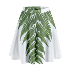 Boating Nature Green Autumn High Waist Skirt