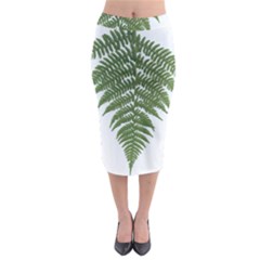 Boating Nature Green Autumn Midi Pencil Skirt