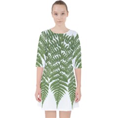 Boating Nature Green Autumn Pocket Dress