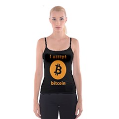 I accept bitcoin Spaghetti Strap Top