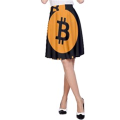 I accept bitcoin A-Line Skirt