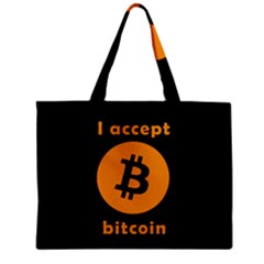 I accept bitcoin Zipper Mini Tote Bag