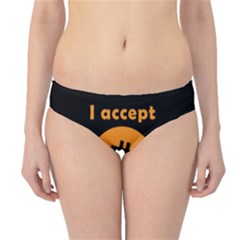 I Accept Bitcoin Hipster Bikini Bottoms by Valentinaart