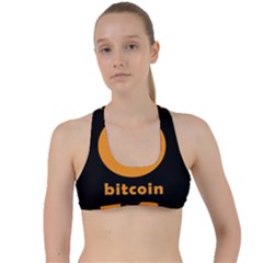 I Accept Bitcoin Criss Cross Racerback Sports Bra by Valentinaart