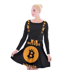 I accept bitcoin Suspender Skater Skirt