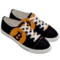 I accept bitcoin Women s Low Top Canvas Sneakers View3