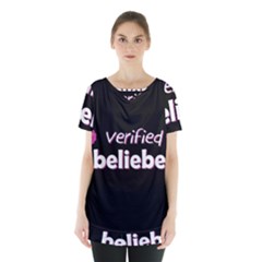 Verified Belieber Skirt Hem Sports Top by Valentinaart