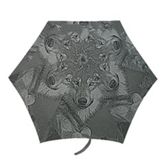 Wolf Forest Animals Mini Folding Umbrellas