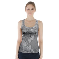 Wolf Forest Animals Racer Back Sports Top