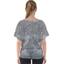 Wolf Forest Animals V-Neck Dolman Drape Top View2