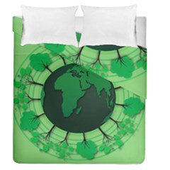 Earth Forest Forestry Lush Green Duvet Cover Double Side (queen Size)