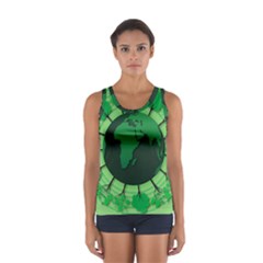 Earth Forest Forestry Lush Green Sport Tank Top 