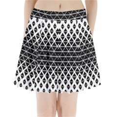 Triangle Pattern Background Pleated Mini Skirt