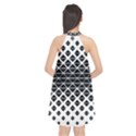 Triangle Pattern Background Halter Neckline Chiffon Dress  View2