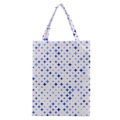 Star Curved Background Blue Classic Tote Bag