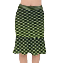 Pattern Halftone Background Dot Mermaid Skirt