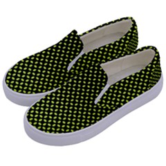 Pattern Halftone Background Dot Kids  Canvas Slip Ons