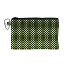 Pattern Halftone Background Dot Canvas Cosmetic Bag (medium)