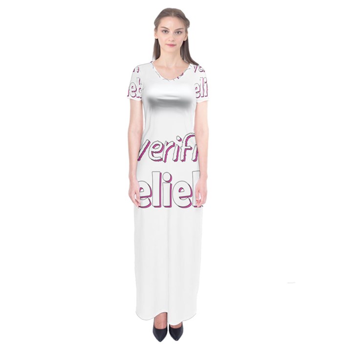 Verified Belieber Short Sleeve Maxi Dress