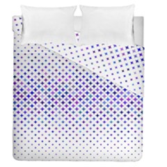 Star Curved Background Geometric Duvet Cover Double Side (queen Size)