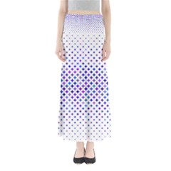 Star Curved Background Geometric Full Length Maxi Skirt