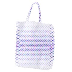 Star Curved Background Geometric Giant Grocery Zipper Tote