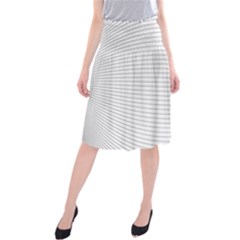 Pattern Background Monochrome Midi Beach Skirt by BangZart