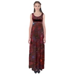 Abstract Fantasy Color Colorful Empire Waist Maxi Dress