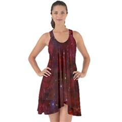 Abstract Fantasy Color Colorful Show Some Back Chiffon Dress