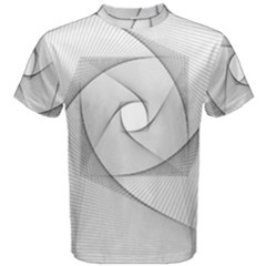 Rotation Rotated Spiral Swirl Men s Cotton Tee by BangZart