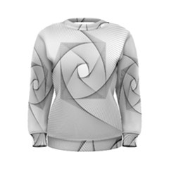 Rotation Rotated Spiral Swirl Women s Sweatshirt by BangZart