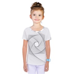 Rotation Rotated Spiral Swirl Kids  One Piece Tee