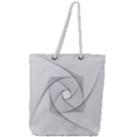 Rotation Rotated Spiral Swirl Full Print Rope Handle Tote (Large) View1