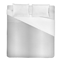 Monochrome Curve Line Pattern Wave Duvet Cover (full/ Double Size) by BangZart