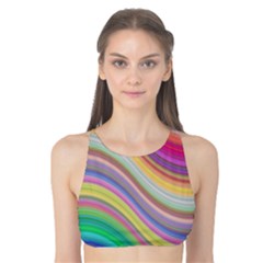 Wave Background Happy Design Tank Bikini Top