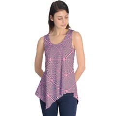 Triangle Background Abstract Sleeveless Tunic