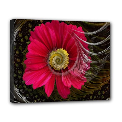 Fantasy Flower Fractal Blossom Deluxe Canvas 20  X 16  