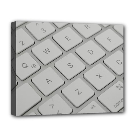 Keyboard Letters Key Print White Deluxe Canvas 20  X 16   by BangZart