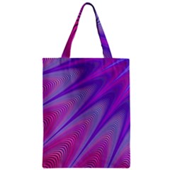 Purple Star Sun Sunshine Fractal Zipper Classic Tote Bag