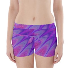 Purple Star Sun Sunshine Fractal Boyleg Bikini Wrap Bottoms by BangZart