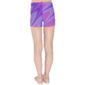 Purple Star Sun Sunshine Fractal Kids Sports Shorts View2