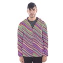 Wave Abstract Happy Background Hooded Wind Breaker (Men) View1