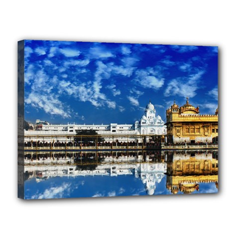 India Punjab Amritsar Sikh Canvas 16  X 12  by BangZart