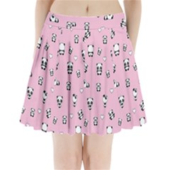 Panda Pattern Pleated Mini Skirt by Valentinaart