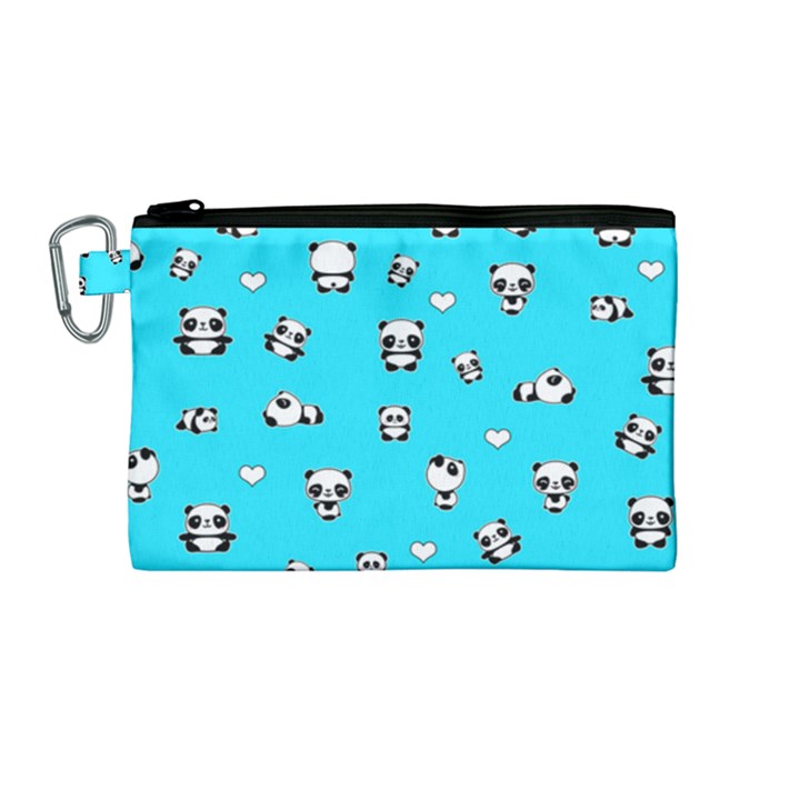 Panda pattern Canvas Cosmetic Bag (Medium)