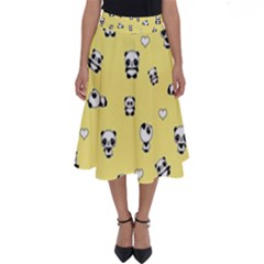 Panda Pattern Perfect Length Midi Skirt by Valentinaart