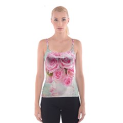 pink roses Spaghetti Strap Top