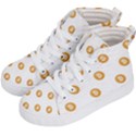 Bitcoin Logo Pattern Kid s Hi-Top Skate Sneakers View2