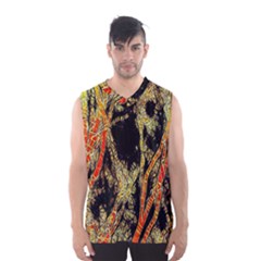 Artistic Effect Fractal Forest Background Men s Basketball Tank Top by Amaryn4rt