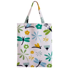 Busy Dragonflies Zipper Classic Tote Bag by Bigfootshirtshop